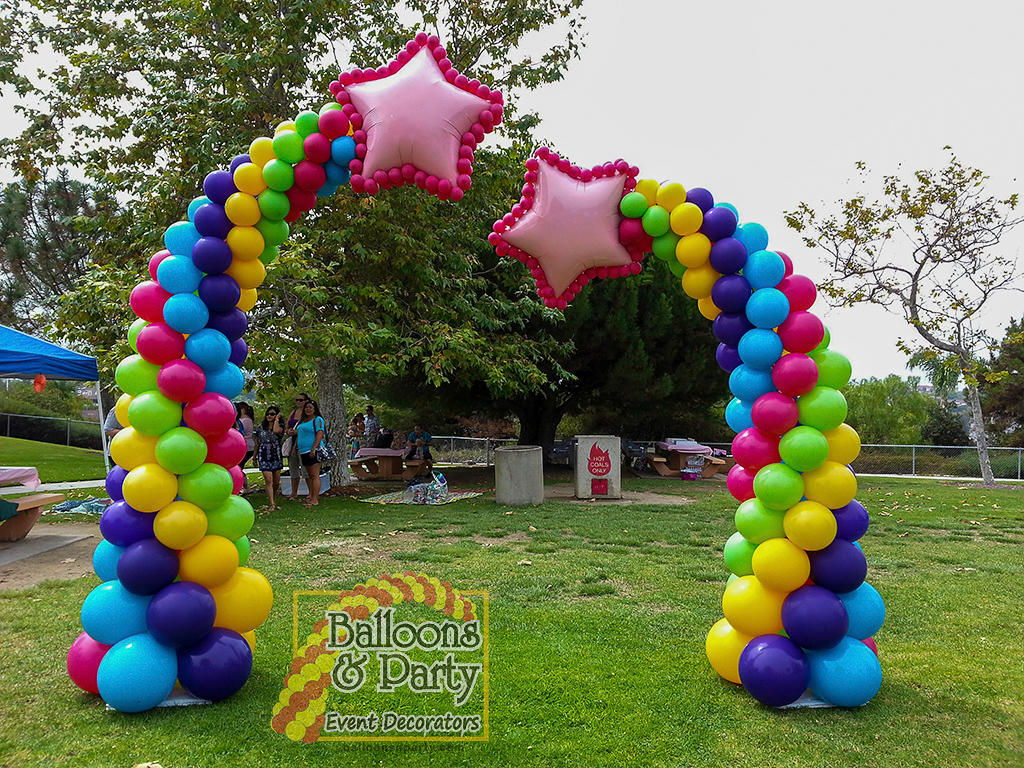 Shooting Star Tapered Columns Balloons Party Decorations